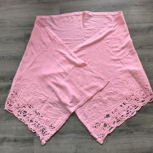 The Dori Collection Beverly Hills Pink Shawl Wrap 28" x 86" Large Rectangular